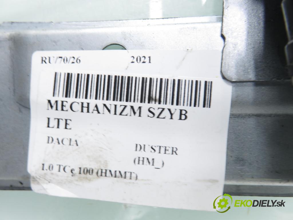 DACIA DUSTER (HM_) SUV 2021 74,00 1.0 TCe 100 (HMMT) 999,00 Mechanizmus okien 128001891F ; 827210622R