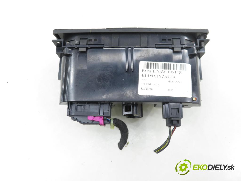 VW SHARAN (7M8, 7M9, 7M6) HB 2002 85,00 1.9 TDI PD 115 - AUY 1896,00 Panel kúrenia KLIMATIZACE: 7M3907049A ; YM2119980AB