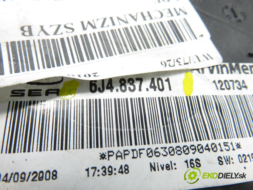 SEAT IBIZA IV (6J5, 6P1) HB 2010 77,00 1.9 TDI - BLS 1896,00 Mechanizmus okien 6J4837401 ; 6R0959801