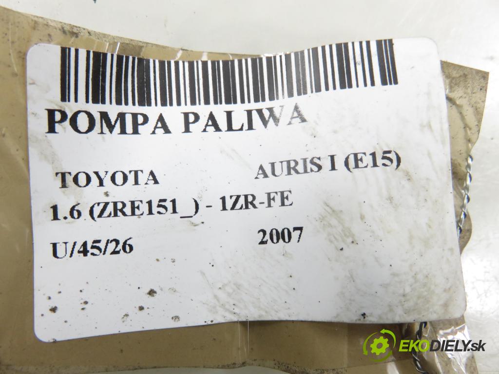 TOYOTA AURIS (_E15_) HB 2007 91,00 1.6 Dual-VVTi 124 - 1ZR-FE 1598,00 Pumpa paliva