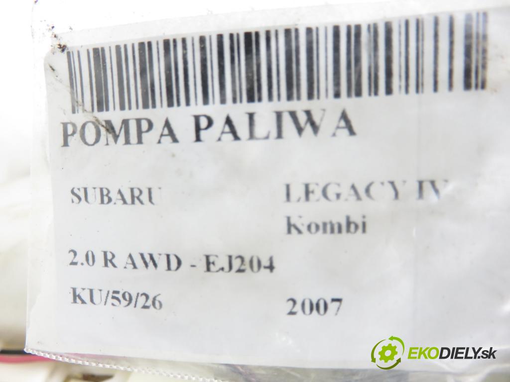 SUBARU LEGACY IV Kombi (BP) KOMBI 2007 121,00 2.0 16V DOHC AWD (BP5) - EJ204 EJ20F BiFuel 1994,00 Pumpa paliva 42021AG100 ; 1019620420