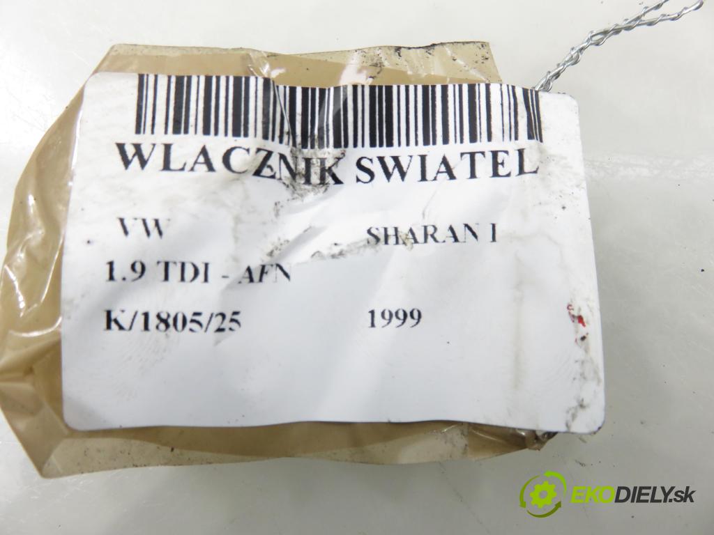 VW SHARAN (7M8, 7M9, 7M6) HB 1999 81,00 1.9 TDI 110 - AFN 1896,00 prepínač svetlá 7M1941531M ; 95VW13K196BCW