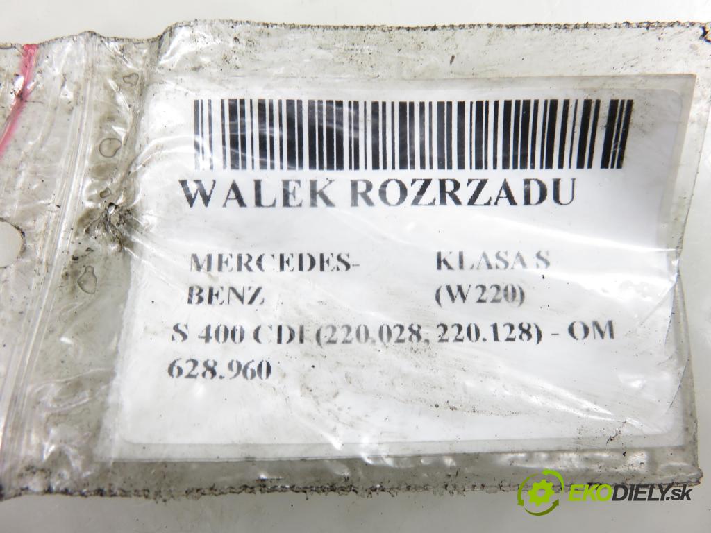 MERCEDES-BENZ KLASA S (W220) SEDAN 2003 191,00 S 400 CDI V8 260 - OM 628.960 3996,00 vačka Vačkový hriadeľ: 6280510101