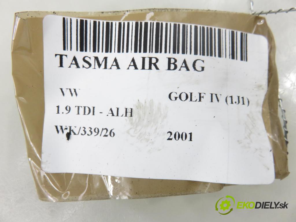VW GOLF IV (1J1) HB 2001 66,00 1.9 TDI 90 - ALH 1896,00 PÁSKA: air BAG 1J0959654AP