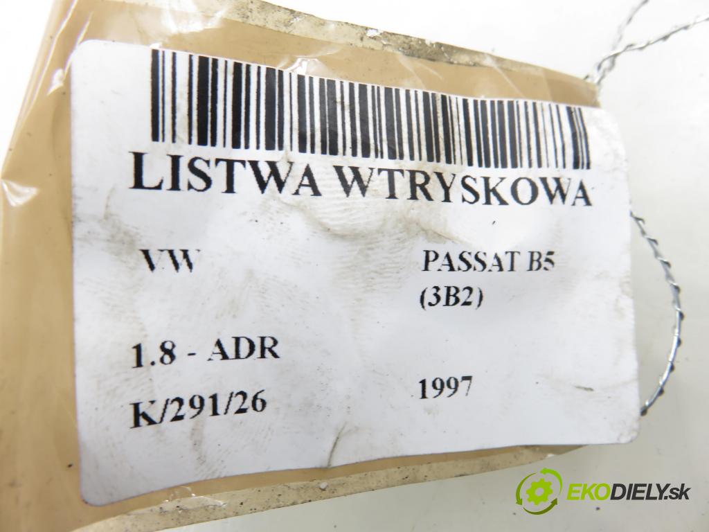 VW PASSAT B5 (3B2) SEDAN 1997 92,00 1.8 20V 125 - ADR 1781,00 Lišta vstrekovacia 058133881 (Vstrekovacia lišta)