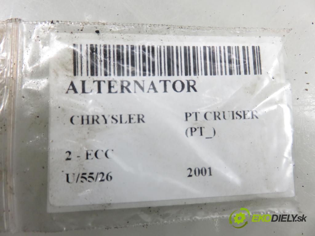 CHRYSLER PT CRUISER (PT_) MINIVAN 2001 104,00 2 - ECC 1996,00 Alternátor 5033054AC ; A003TB2491ZC (Alternátor)