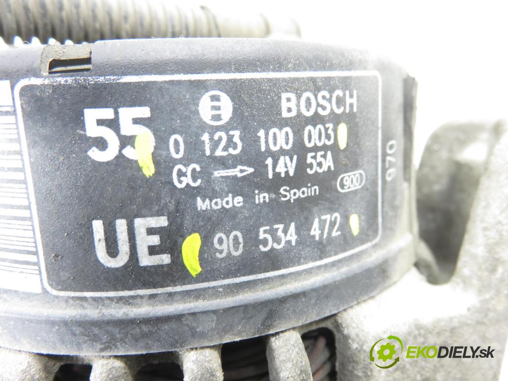 OPEL CORSA B (S93) HB 1997 40,00 1.0 i 12V 54 - X 10 XE 973,00 Alternátor 90534472 ; 0123100003 (Alternátor)