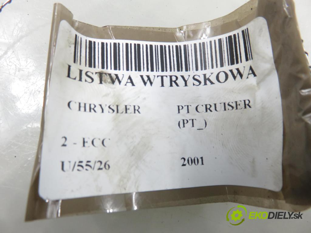 CHRYSLER PT CRUISER (PT_) MINIVAN 2001 104,00 2 - ECC 1996,00 Lišta vstrekovacia 04891345AA ; 0280155976 ; 04669768 (Vstrekovacia lišta)