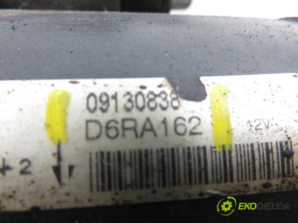 OPEL CORSA C (X01) HB 2001 55,00 1.2 16V 75 - Z 12 XE 1199,00 Štartér 09130838 ; D6RA162 (Štartér)