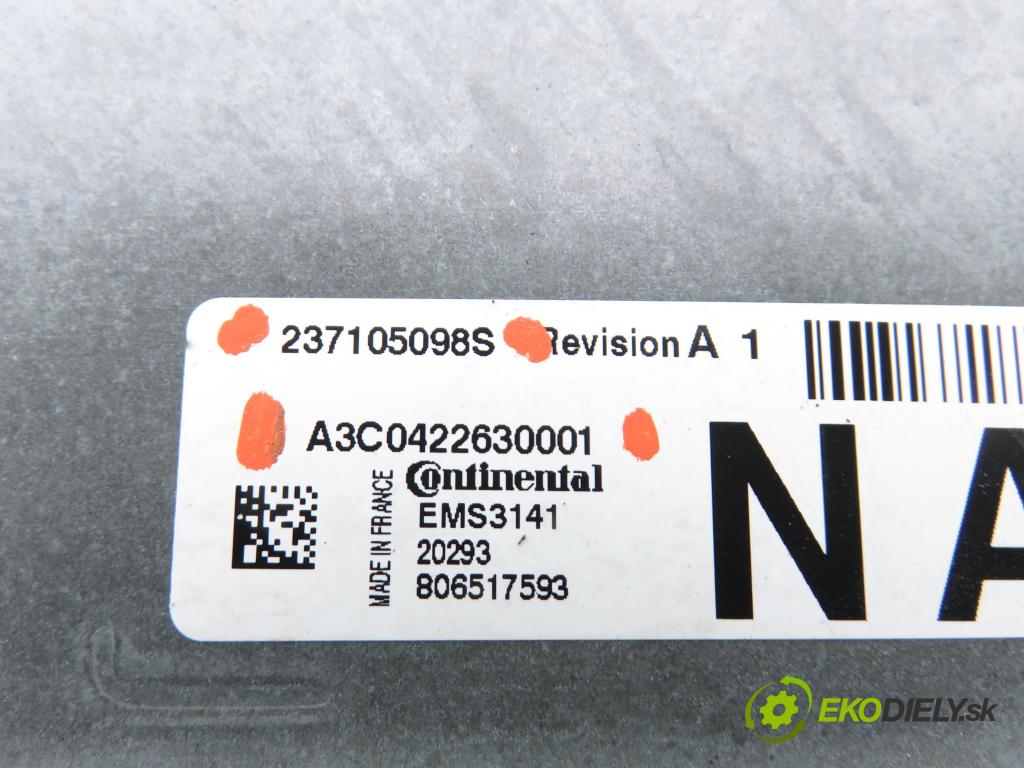 DACIA DUSTER (HM_) SUV 2021 74,00 1.0 TCe 100 (HMMT) 999,00 řídící jednotka motora A3C0422630001 ; 237105098S