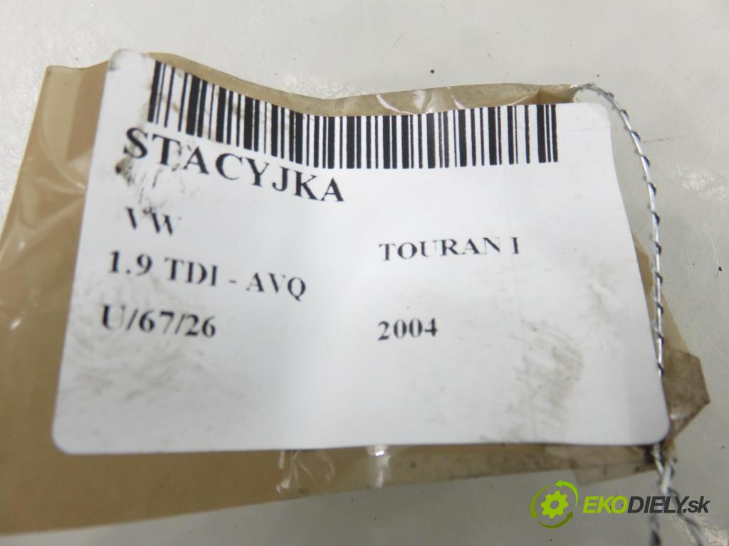 VW TOURAN (1T1, 1T2) MINIVAN 2004 74,00 1.9 TDI PD 100 - AVQ 1896,00 spinačka 1K0905851B ; 1K0905865 (Spínacia skrinka)
