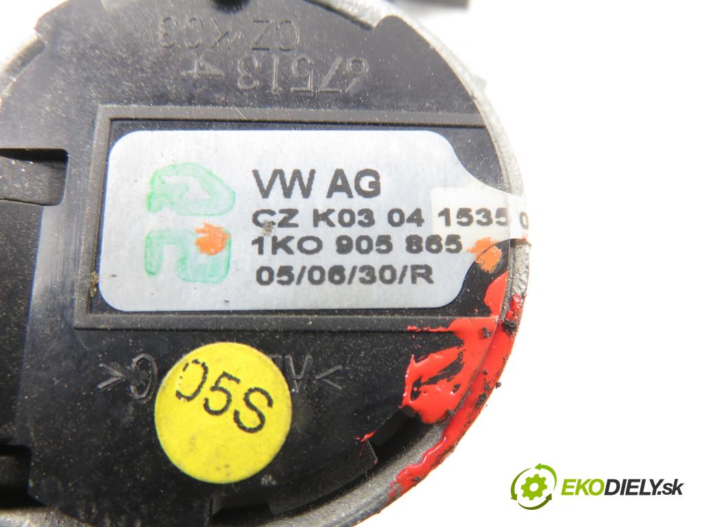 VW TOURAN (1T1, 1T2) MINIVAN 2004 74,00 1.9 TDI PD 100 - AVQ 1896,00 spinačka 1K0905851B ; 1K0905865 (Spínacia skrinka)