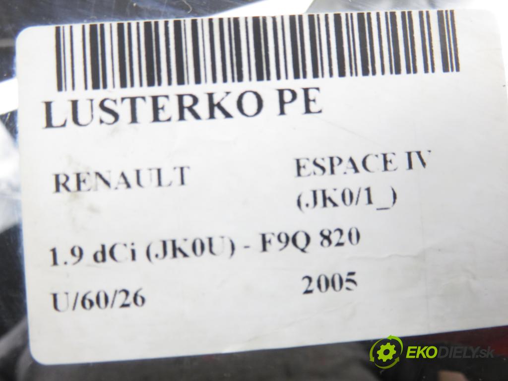 RENAULT ESPACE IV (JK0/1_) MINIVAN 2005 85,00 1.9 dCi 116 - F9Q 820 1870,00 Spätné zrkadlo