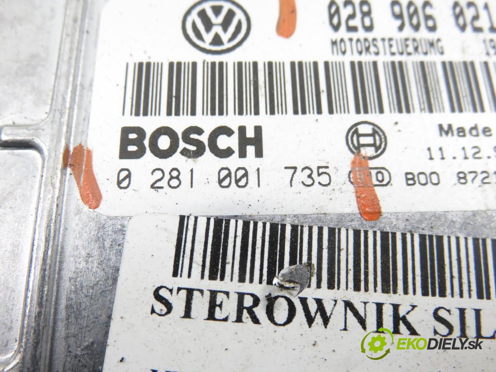VW SHARAN (7M8, 7M9, 7M6) HB 1999 81,00 1.9 TDI 110 - AFN 1896,00 Riadiaca jednotka Motor 028906021GT ; 0281001735