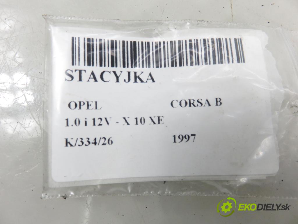 OPEL CORSA B (S93) HB 1997 40,00 1.0 i 12V 54 - X 10 XE 973,00 spínačka 90457846 ; 5WK4597 ; 24418925 (Spínací skříňka)
