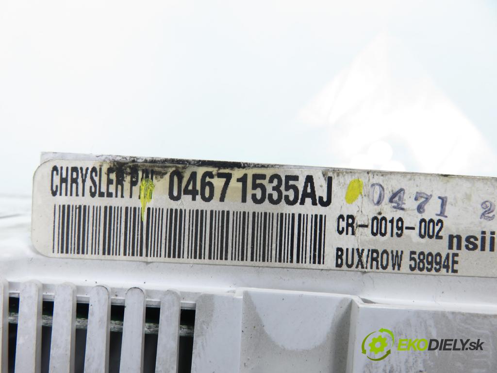 CHRYSLER PT CRUISER (PT_) MINIVAN 2001 104,00 2 - ECC 1996,00 prístrojovka elektrický 04671535AJ