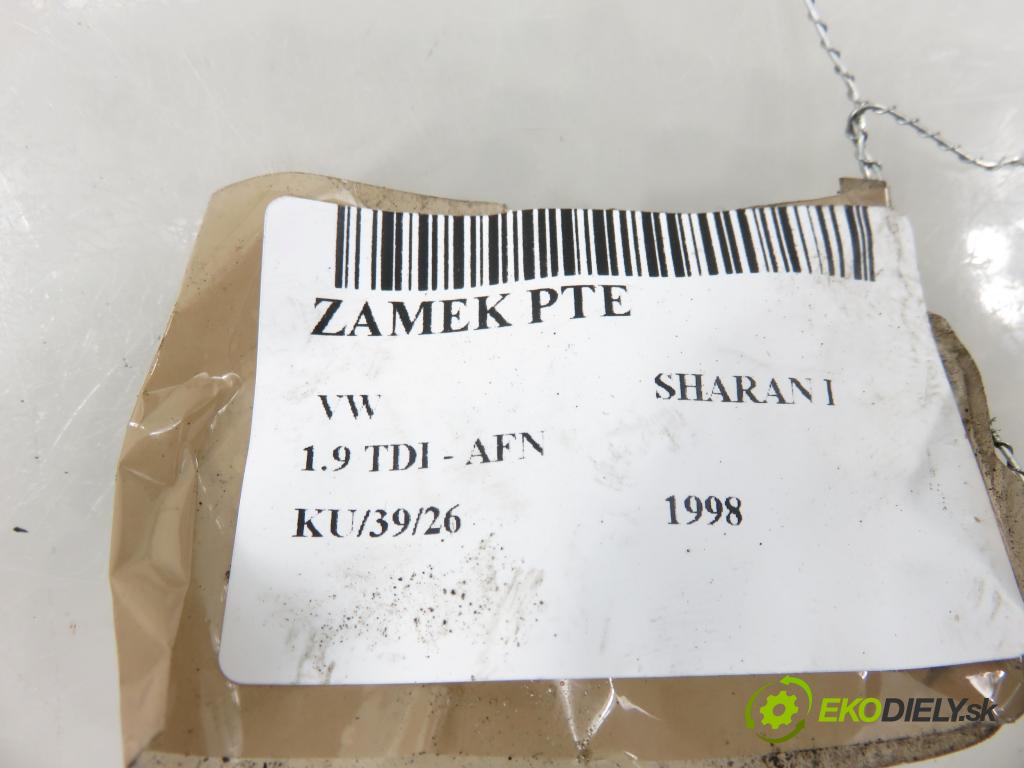 VW SHARAN (7M8, 7M9, 7M6) MINIVAN 1998 81,00 1.9 TDI 110 - AFN 1896,00 zámok PTE 93BG220A20DD