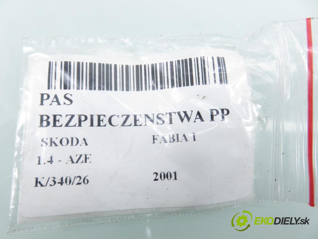 SKODA FABIA I (6Y2) HB 2001 44,00 1.4 MPi 60 - AZE 1397,00 Držiak bezpečnostný PP 6Y0857702E ; 33017328