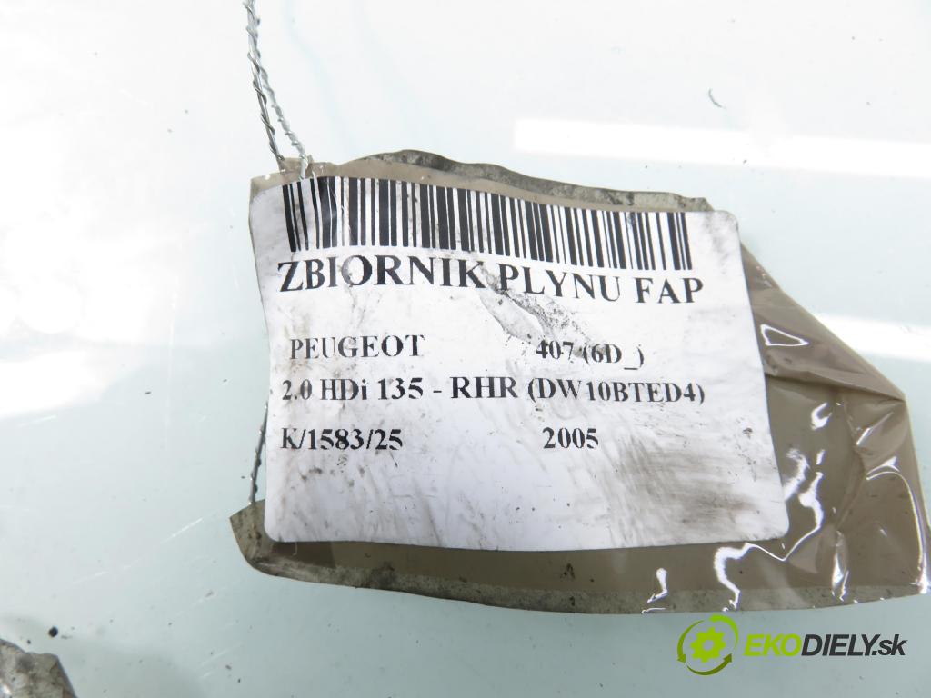 PEUGEOT 407 (6D_) SEDAN 2005 100,00 2.0 HDi 135 - RHR 1997,00 Nádržka KAPALINA: FAP 9642944280