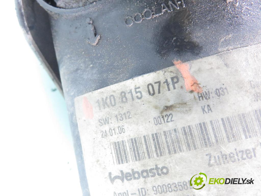 VW TOURAN (1T1, 1T2) MINIVAN 2004 74,00 1.9 TDI PD 100 - AVQ 1896,00 Webasto 1K0815071P (Webasto (nezávislé kúrenie))
