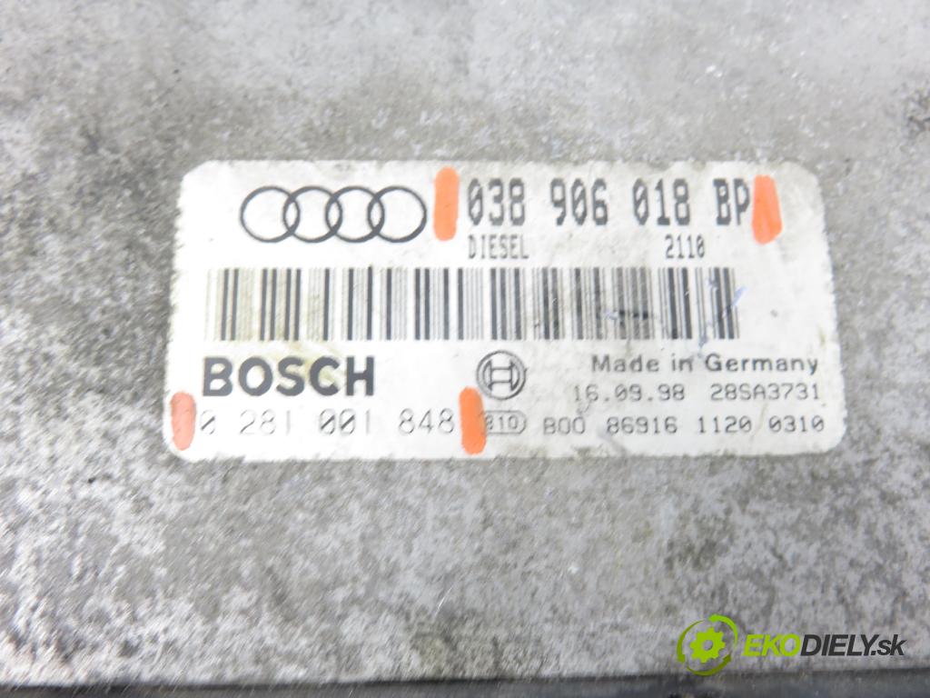 AUDI A3 (8L1) HB 1998 81,00 1.9 TDI 110 - AHF 1896,00 Riadiaca jednotka Motor 038906018BP ; 0281001848