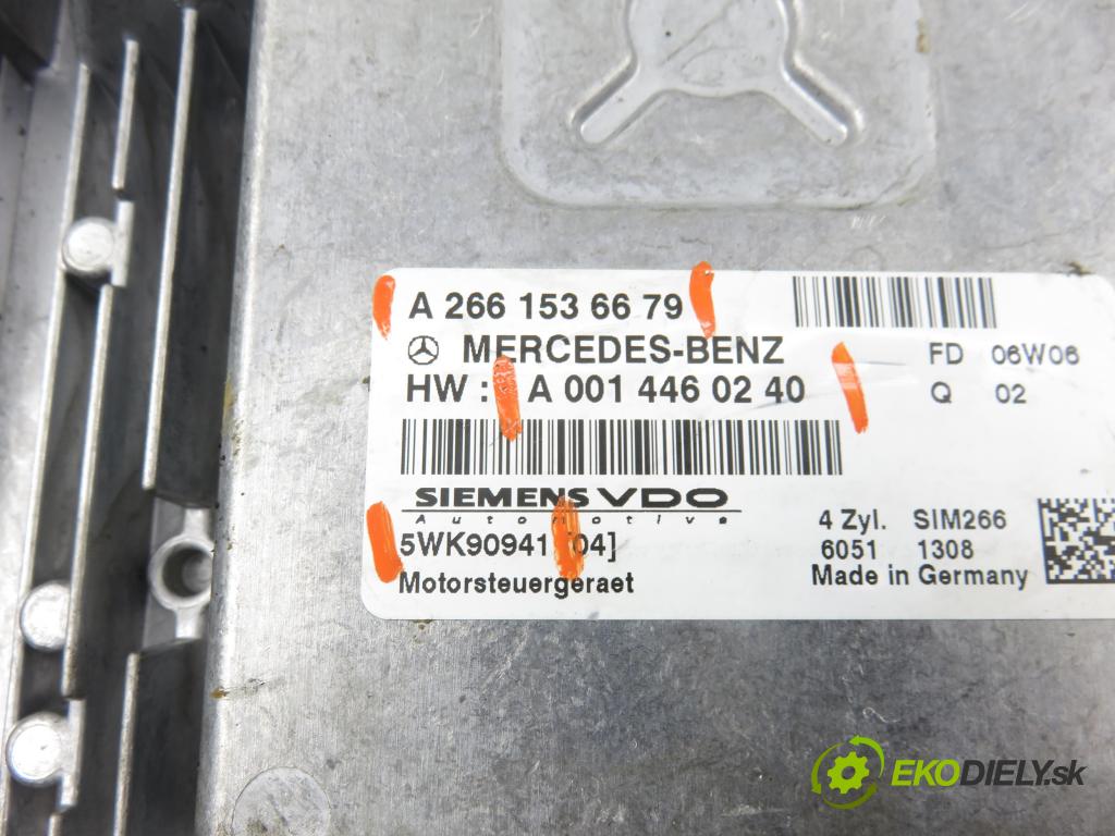 MERCEDES-BENZ KLASA B Sports Tourer (W245) MINIVAN 2006 85,00 B 170 (245.232) - M 266.940 1699,00 řídící jednotka motora A0014460240 ; A2661536679 ; 5WK90941