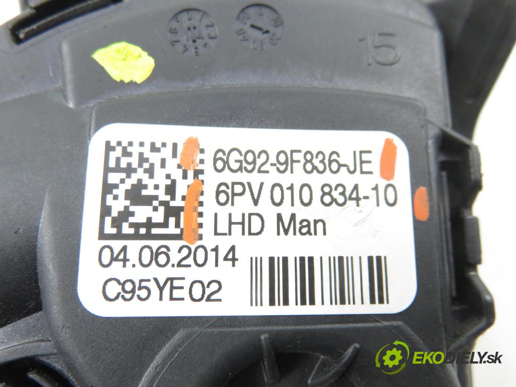 FORD S-MAX (WA6) MINIVAN 2014 120,00 2.0 TDCi - TXWA 1997,00 Potenciometer plynu 6PV01083410 ; 6G929F836JE (Potenciometer plynového pedálu)