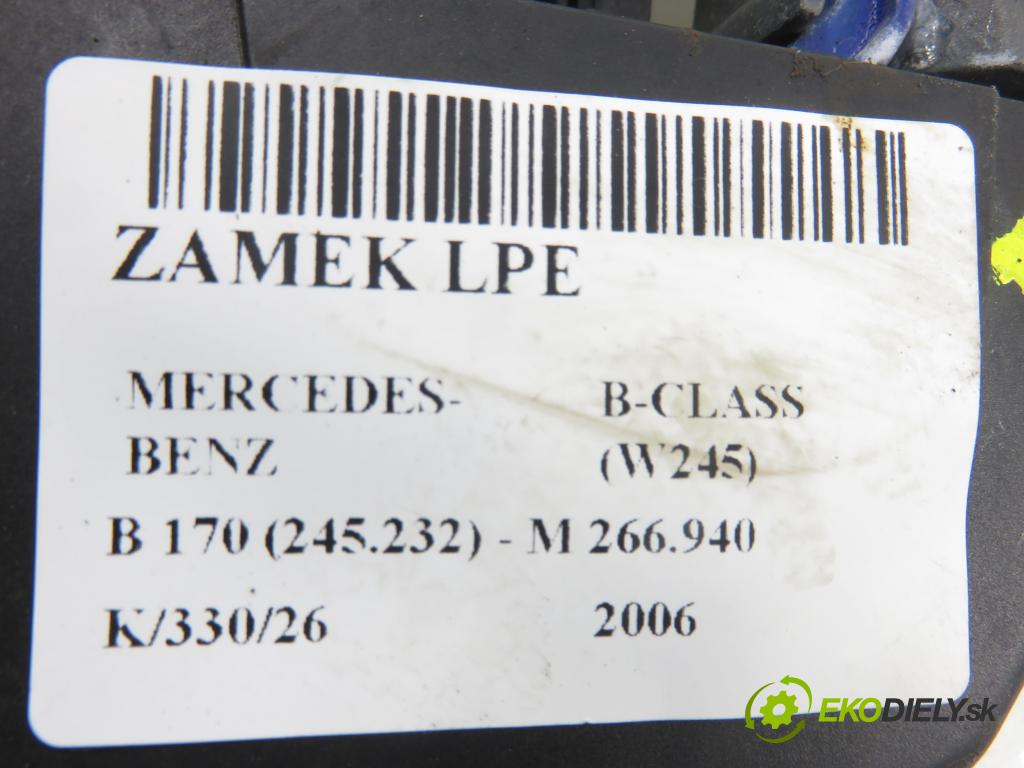 MERCEDES-BENZ KLASA B Sports Tourer (W245) MINIVAN 2006 85,00 B 170 (245.232) - M 266.940 1699,00 zámok 1697202535