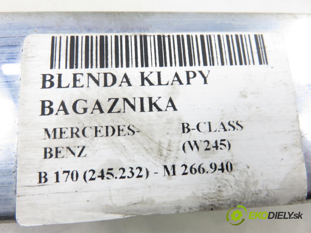 MERCEDES-BENZ KLASA B Sports Tourer (W245) MINIVAN 2006 85,00 B 170 (245.232) - M 266.940 1699,00 Zadné čelo dverí kufor