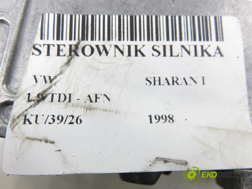 VW SHARAN (7M8, 7M9, 7M6) MINIVAN 1998 81,00 1.9 TDI 110 - AFN 1896,00 Riadiaca jednotka Motor 028906021GT ; 0281001735