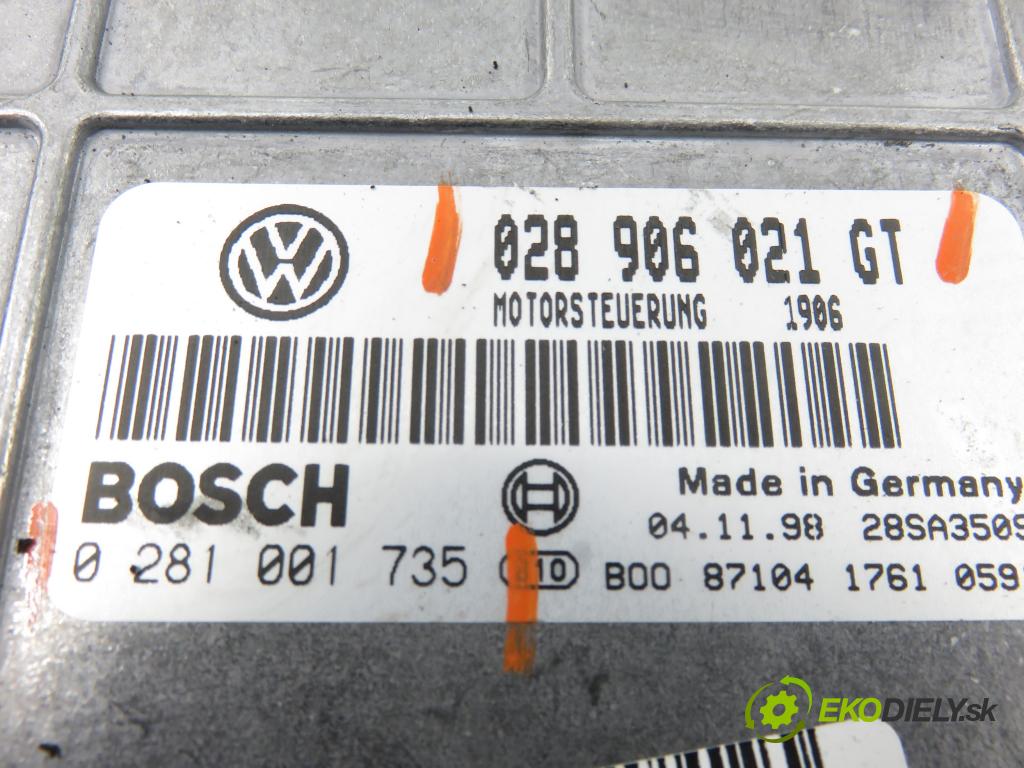 VW SHARAN (7M8, 7M9, 7M6) MINIVAN 1998 81,00 1.9 TDI 110 - AFN 1896,00 Riadiaca jednotka Motor 028906021GT ; 0281001735