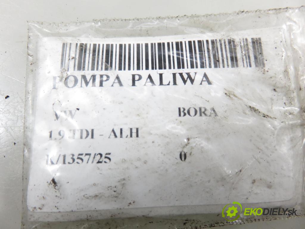 VW BORA (1J2) SEDAN 2002 74,00 1.9 TDI PD 101 - ATD 1896,00 Pumpa paliva 1J0919050