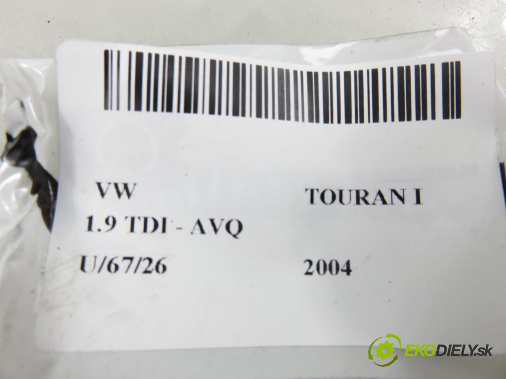 VW TOURAN (1T1, 1T2) MINIVAN 2004 74,00 1.9 TDI PD 100 - AVQ 1896,00 MECHANISMUS/ motorek stěračů 1T0955024E ; 0390241786