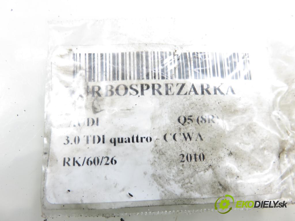 AUDI Q5 (8R) SUV 2010 176,00 3.0 TDI quattro - CCWA 2967,00 RYCHLONABÍJEČKA: 059145722S ; 6NW009550 ; 767649 (Kompletní turbodmychadlo)