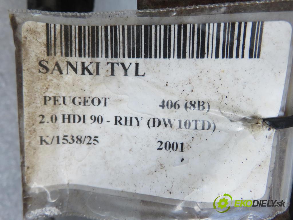 PEUGEOT 406 (8B) SEDAN 2001 66,00 2.0 HDI 90 - RHY (DW10TD) 1997,00 zadné