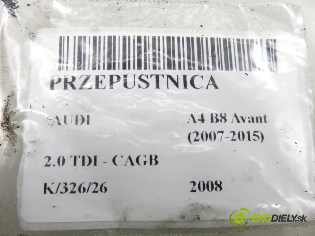 AUDI A4 Avant (8K5, B8) KOMBI 2008 100,00 2.0 TDI - CAGB 1968,00 Škrtiaca klapka A2C53337753 ; 03L128063D (Škrtiaca klapka)