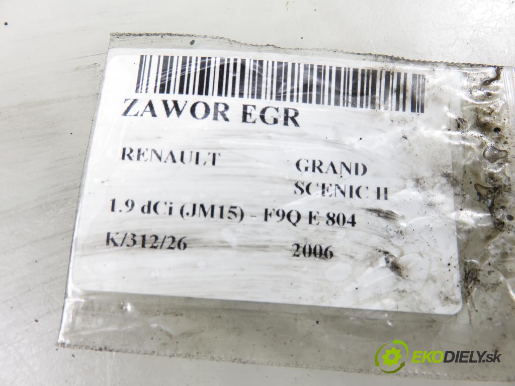 RENAULT GRAND SCENIC II (JM0/1_) MINIVAN 2006 0,00 1.9 dCi (JM15) - F9Q E 804 1870,00 VENTIL: EGR ENGITECH500080 ; 500080