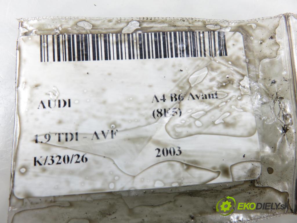 AUDI A4 Avant (8E5, B6) KOMBI 2003 96,00 1.9 TDI PD 130 - AVF 1896,00 Vstrekovač 038130073BA ; 0414720216 (Vstrekovač paliva)