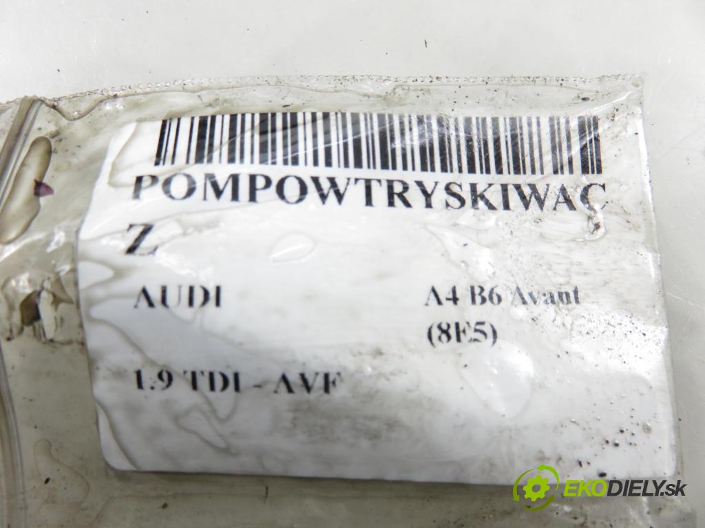 AUDI A4 Avant (8E5, B6) KOMBI 2003 96,00 1.9 TDI PD 130 - AVF 1896,00 Vstrekovač 038130073BA ; 0414720216 (Vstrekovač paliva)