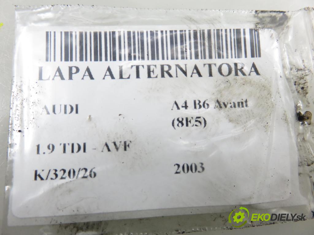 AUDI A4 Avant (8E5, B6) KOMBI 2003 96,00 1.9 TDI PD 130 - AVF 1896,00 Uchytenie alternátora 03G903143B