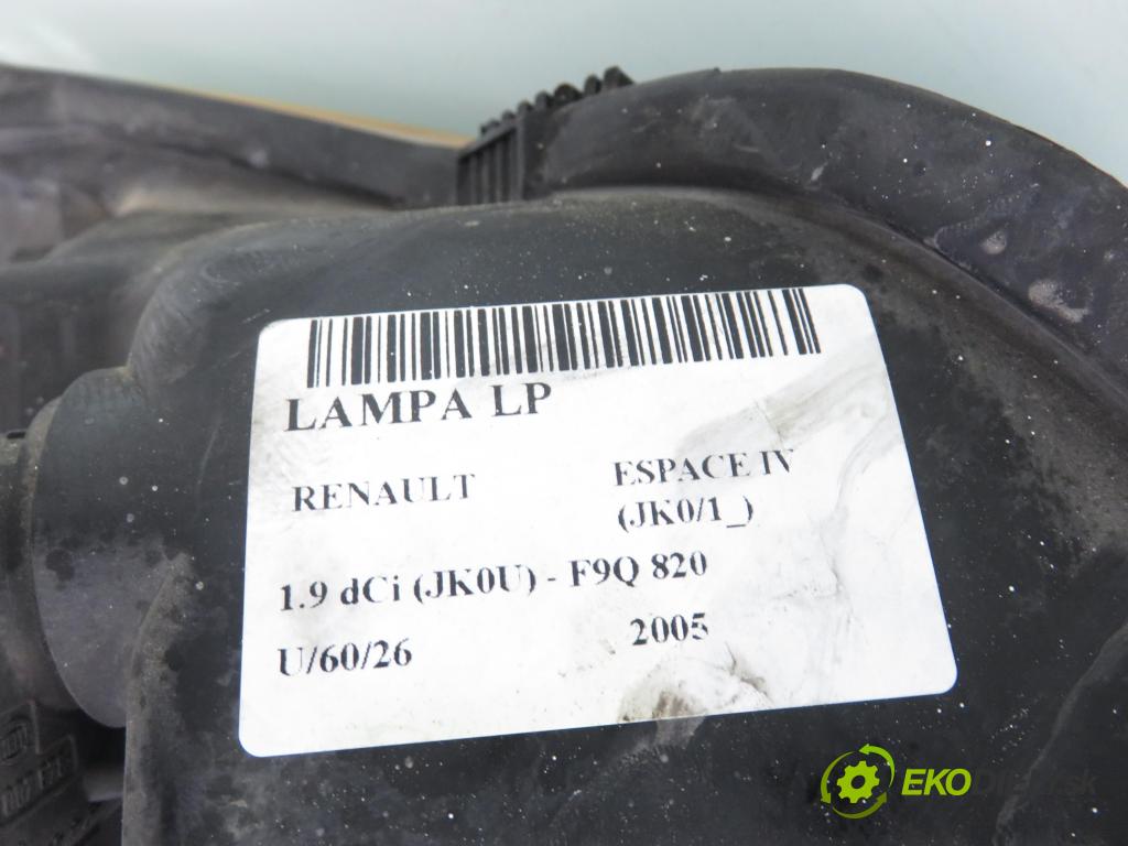 RENAULT ESPACE IV (JK0/1_) MINIVAN 2005 85,00 1.9 dCi 116 - F9Q 820 1870,00 Svetlo LP