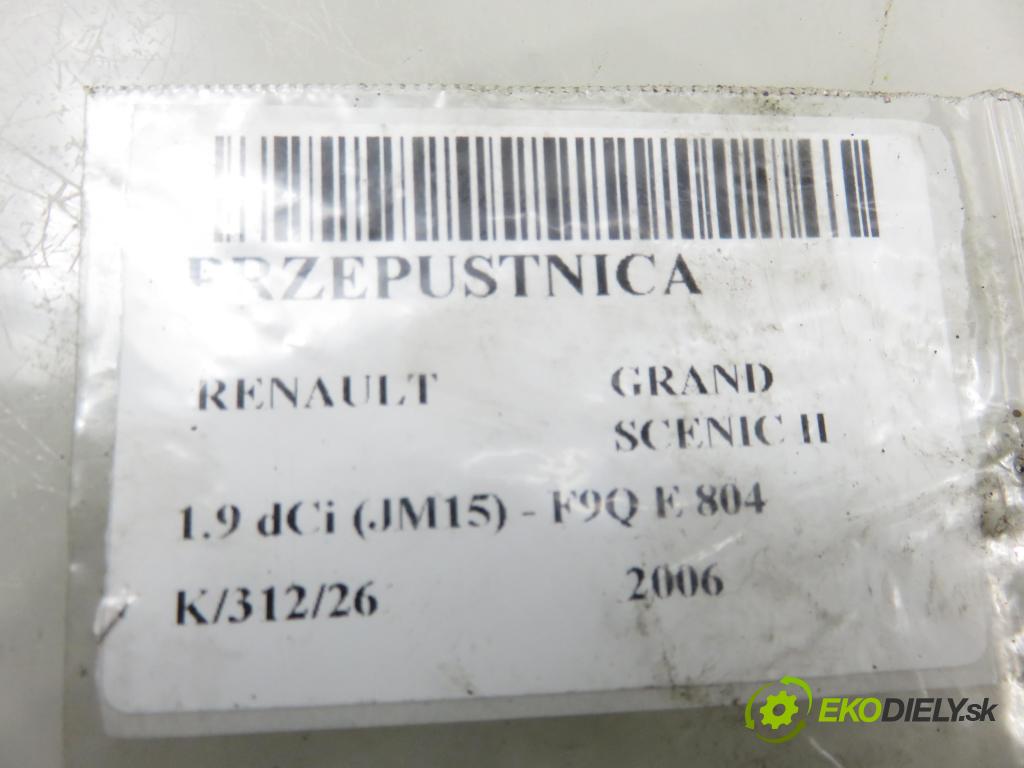 RENAULT GRAND SCENIC II (JM0/1_) MINIVAN 2006 0,00 1.9 dCi (JM15) - F9Q E 804 1870,00 škrtíci klapka 7701062300 ; 8200576664 ; A2C53107575 (Škrticí klapka)
