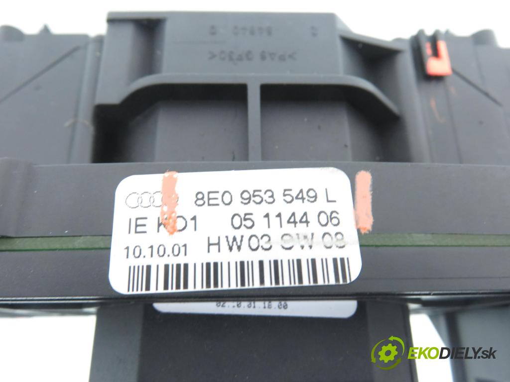 AUDI A4 (8E2, B6) SEDAN 2001 96,00 1.9 TDI PD 130 - AWX 1896,00 páčka/prepínač 8E0953549L