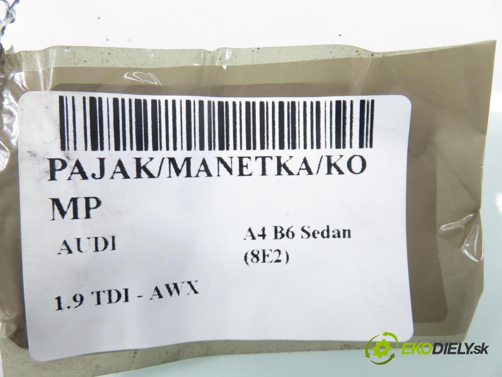 AUDI A4 (8E2, B6) SEDAN 2001 96,00 1.9 TDI PD 130 - AWX 1896,00 páčka/prepínač 8E0953549L