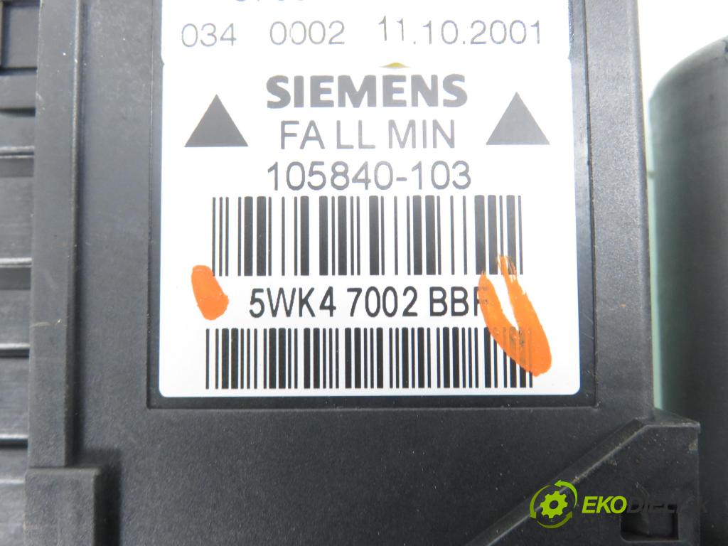AUDI A4 (8E2, B6) SEDAN 2001 96,00 1.9 TDI PD 130 - AWX 1896,00 Mechanizmus okien 8E1959801B ; 5WK47002BBF
