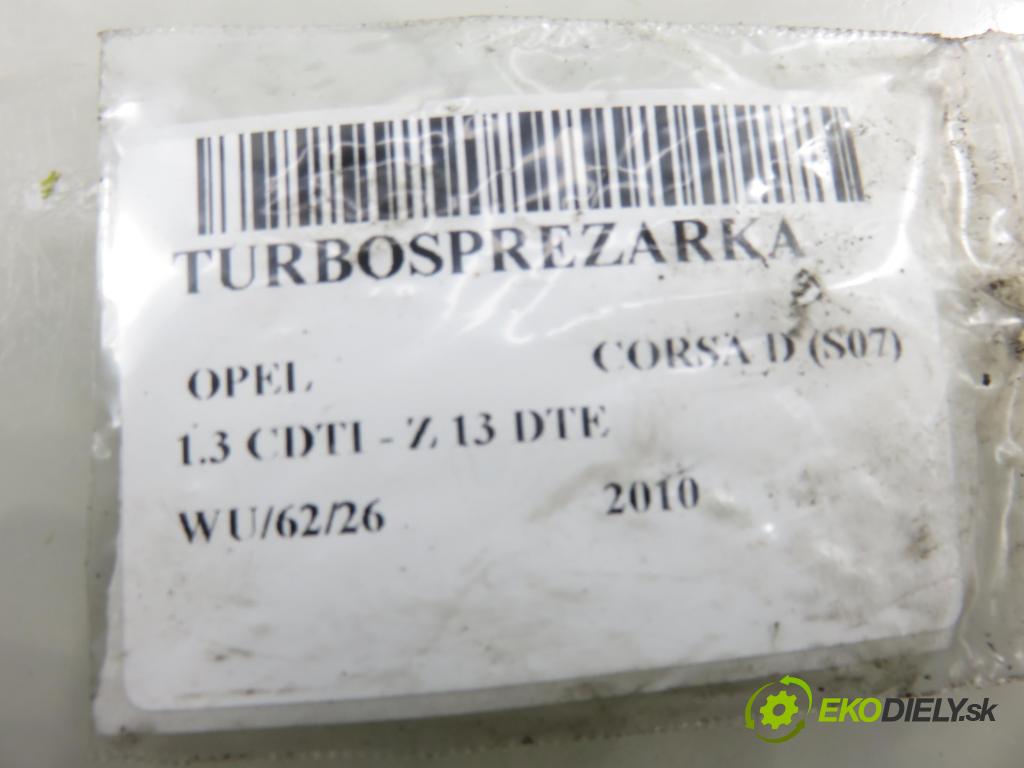 OPEL CORSA D (S07) HB 2010 70,00 1.3 CDTI - Z 13 DTE 1248,00 Turbodúchadlo 55225439 ; 54359700027 (Turbodúchadlo (kompletné))
