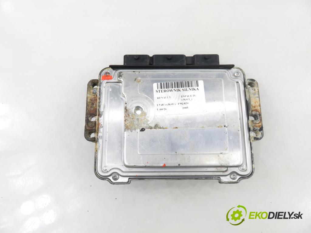 RENAULT ESPACE IV (JK0/1_) MINIVAN 2005 85,00 1.9 dCi 116 - F9Q 820 1870,00 řídící jednotka motora 0281011723 ; 8200311539