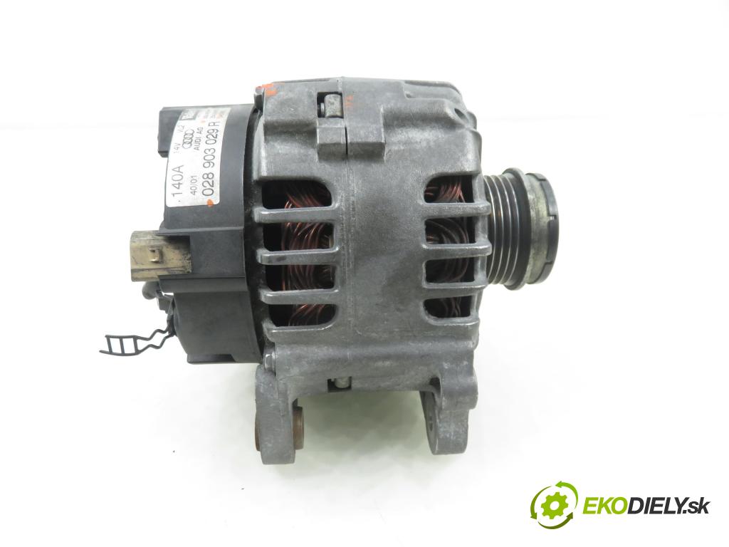 AUDI A4 (8E2, B6) SEDAN 2001 96,00 1.9 TDI PD 130 - AWX 1896,00 Alternátor 028903029R (Alternátor)