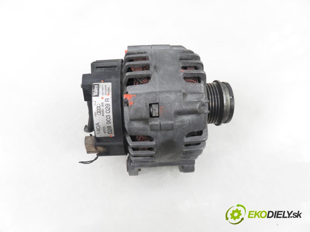 AUDI A4 (8E2, B6) SEDAN 2001 96,00 1.9 TDI PD 130 - AWX 1896,00 Alternátor 028903029R (Alternátor)