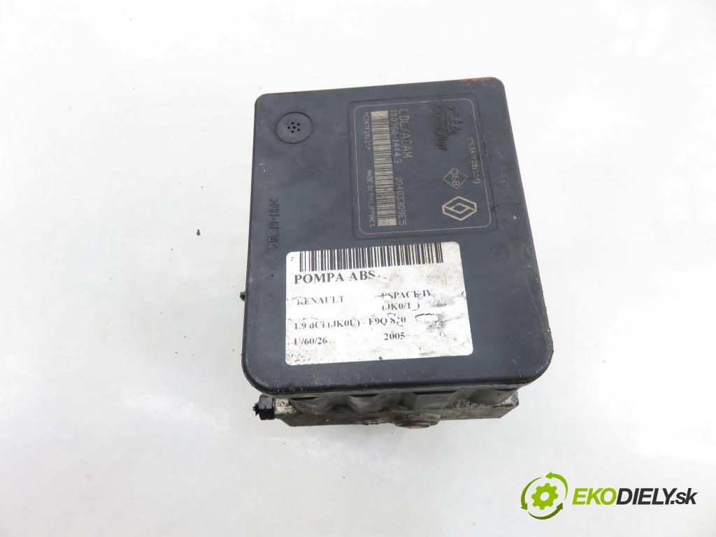 RENAULT ESPACE IV (JK0/1_) MINIVAN 2005 85,00 1.9 dCi 116 - F9Q 820 1870,00 Pumpa ABS 8200808145 ; 10039929574 (Pumpa ABS)